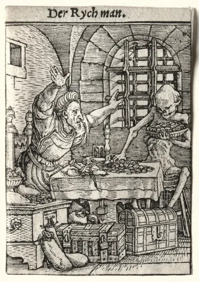 The Miser av Hans Holbein The Younger