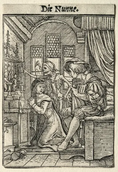 The Nun av Hans Holbein The Younger
