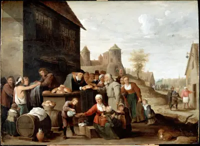 The Seven Corporal Works of Mercy av David Teniers The Younger