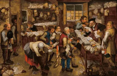 Das Steuereintreiberbüro von Pieter Brueghel The Younger