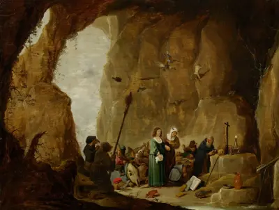 The Temptation of St. Anthony – nr 1 av David Teniers The Younger