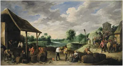 Vinskörden av David Teniers The Younger