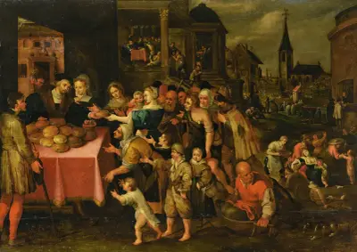 Barmhärtighetsverken av Frans Francken the Younger
