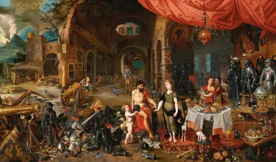 Venus i Vulkans smedja av Jan Brueghel the Younger