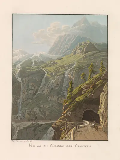 Vy över Glaciärgalleriet av Gabriel Lory the Younger