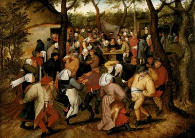 Hochzeitstanz im Freien von Pieter Brueghel The Younger
