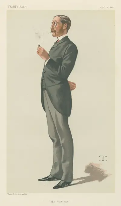 Politicians – Vanity Fair – Mr. George Errington. April 1, 1882 av Théobald Chartran
