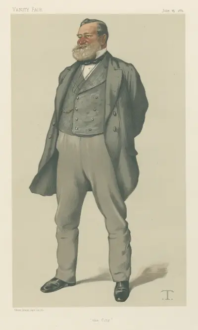 Politicians – Vanity Fair – ‘the City’. Alderman Robert Nicholas Fowler. June 25, 1881 av Théobald Chartran