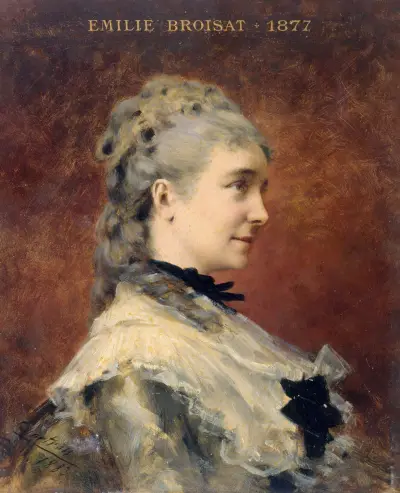 Portrait d’Émilie Broisat av Théobald Chartran