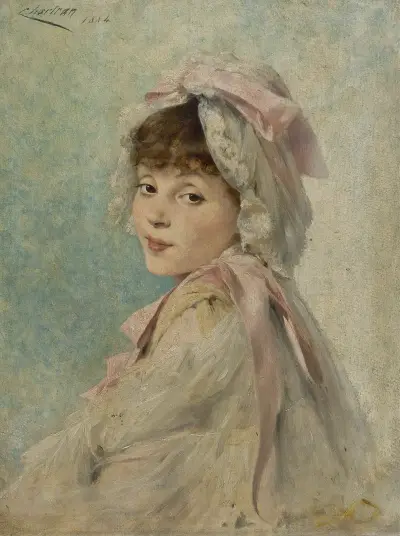 Portrait Of Gabrielle Réjane As A Young Actress av Théobald Chartran