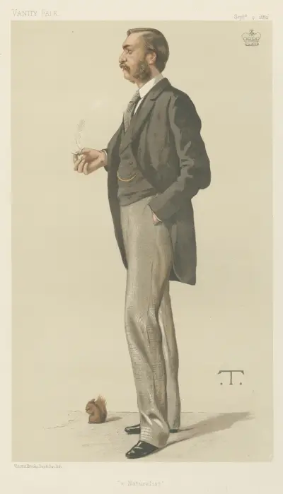 Vanity Fair – Läkare och vetenskapsmän. 'En naturalist'. Lord Walsingham. 9 september 1882 av Théobald Chartran
