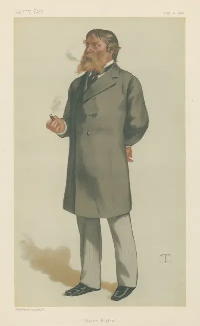 Vanity Fair; Literary; ‘Hosea Beglow’, James Russell Lowell, August 21, 1880 av Théobald Chartran