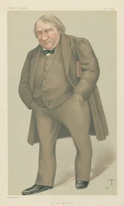 Vanity Fair; Literary; ‘La Vie De Jesus’, Joseph Ernest Renan, February 22, 1879 av Théobald Chartran