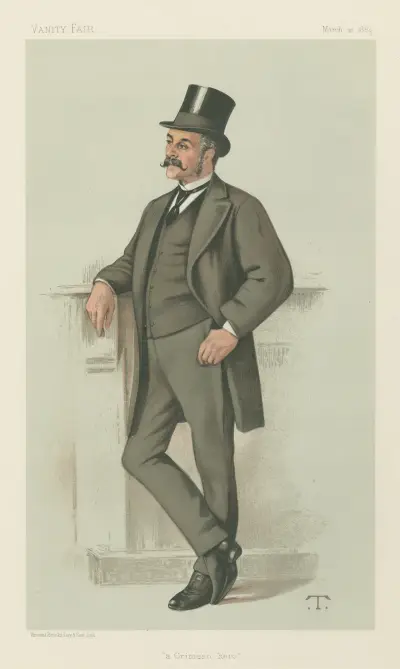 Vanity Fair: Militär och marin; 'En Krim-hjälte', generalmajor Edwyn Sherard Burnaby, 10 mars 1883 av Théobald Chartran