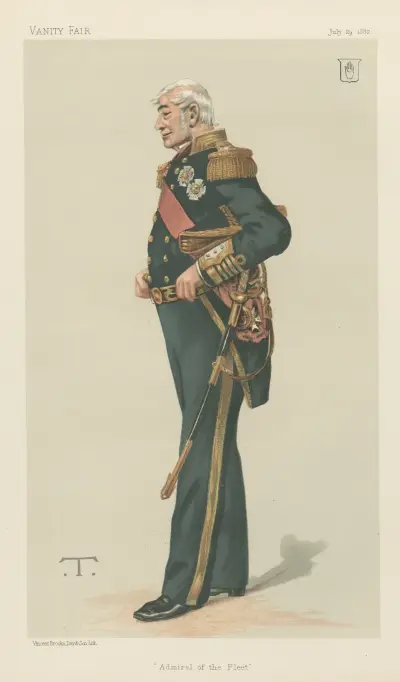 Vanity Fair; Military and Navy; ‘Admiral of the Fleet’, Sir Alexander Milne, July 29, 1882 av Théobald Chartran