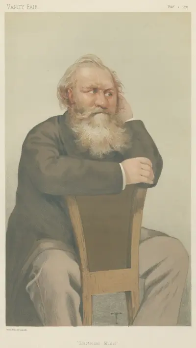 Vanity Fair; Musicians; ‘Emotional Music’, Francis Gounod, February 1, 1879 av Théobald Chartran