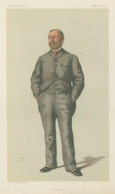 Vanity Fair; Politicians; ‘Brighton’, Mr. William Thackerey Marriot, March 24, 1833 av Théobald Chartran