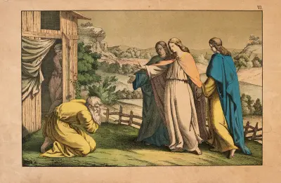 The angel announces to Abraham av Theodor Eckardt