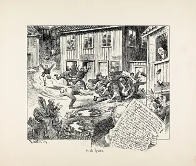 Grip tjuven av Theodor Kittelsen