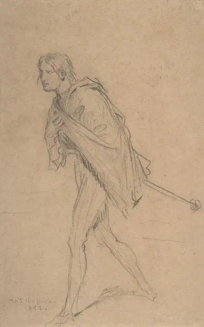 Cassio Bowing av Théodore Chassériau