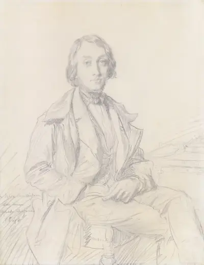 Portrait of Félix Ravaisson av Théodore Chassériau