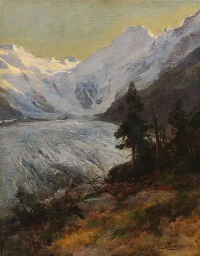 U ledovce Morteratsch, Edward Theodore Compton