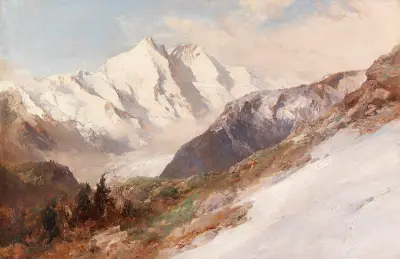 Utsikt mot Großglockners norra sida av Edward Theodore Compton