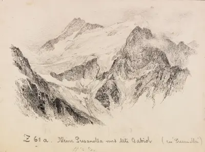 Pohled na Presanellu, Edward Theodore Compton