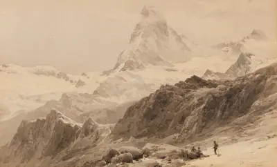 Matterhorn från Triftkumme av Edward Theodore Compton