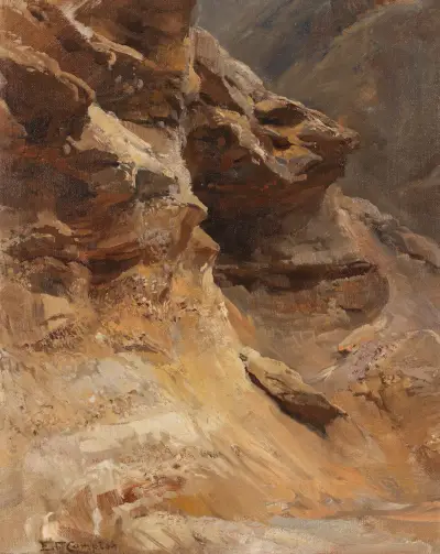 Felsenstudie av Edward Theodore Compton