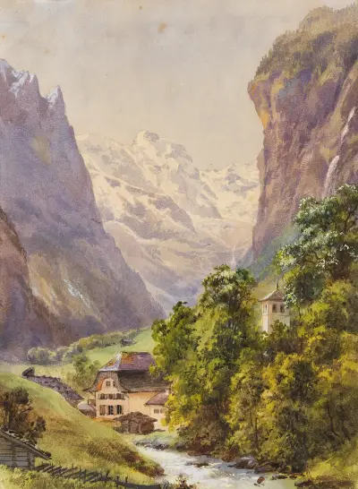 Lauterbrunnen (Schweiz) av Edward Theodore Compton