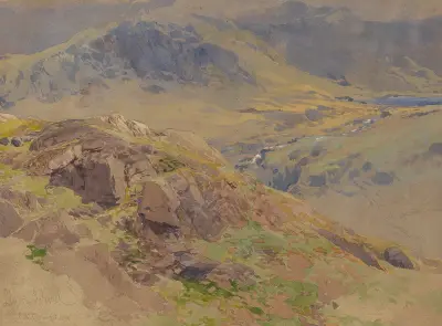 Llyn Idwal (Nordwales) av Edward Theodore Compton