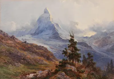 View of the Matterhorn av Edward Theodore Compton