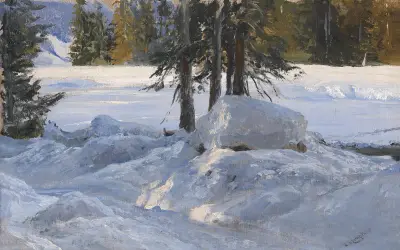 Wintersonne von Edward Theodore Compton