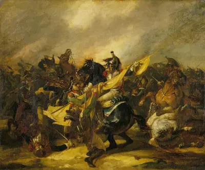 Ett anfall av kyrassiärer av Théodore Géricault
