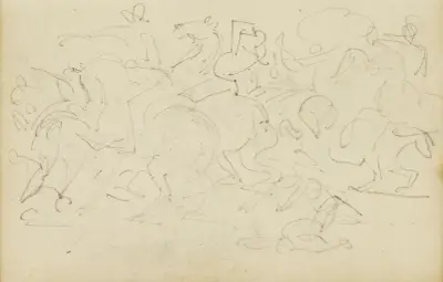Kavalleristrid av Théodore Géricault