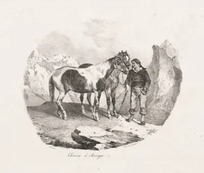 Chevaux d’ Auvergne, Théodore Géricault