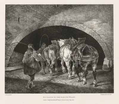 Entrance to Adelphi Wharf, Théodore Géricault