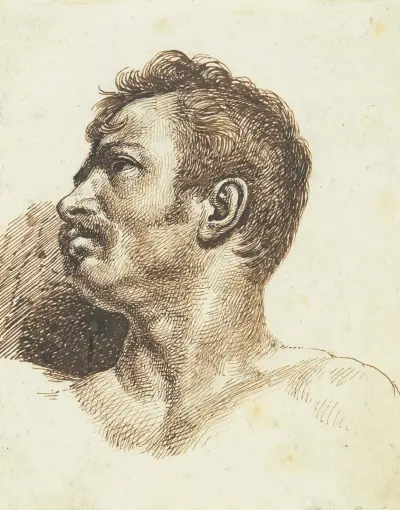 Head of a Man (recto), Théodore Géricault