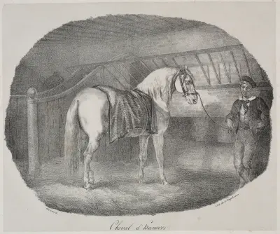 Häst från Hannover av Théodore Géricault