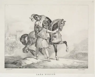 Den sårade Lara av Théodore Géricault