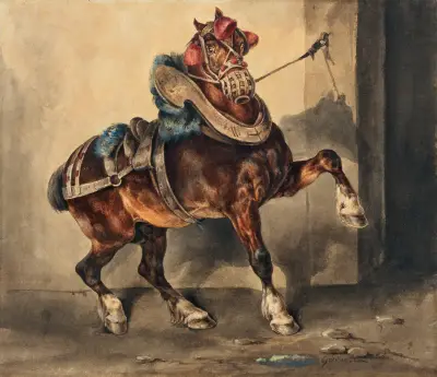 Le cheval du platrier (The Plastermaker’s Horse) av Théodore Géricault