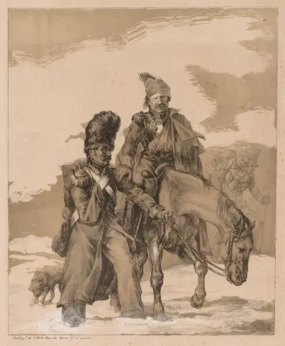 Återkomst från Ryssland av Théodore Géricault