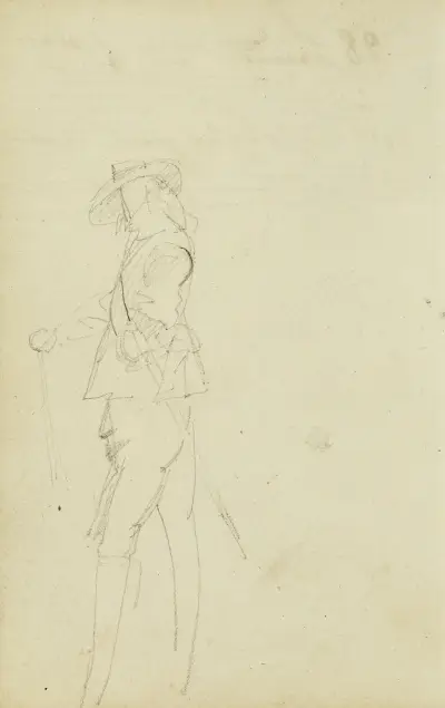 Stående kavallerist av Théodore Géricault