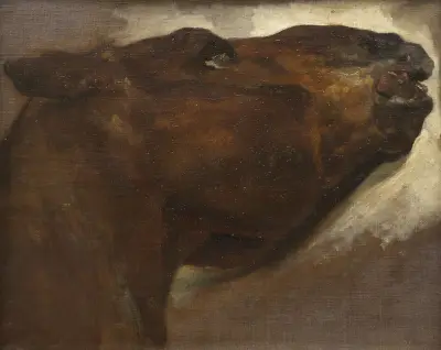 Studie av en död häst av Théodore Géricault