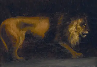Studie av ett lejon av Théodore Géricault