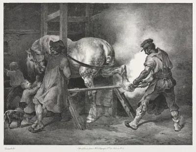 The Flemish Blacksmith av Théodore Géricault