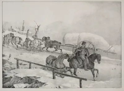 Wagoner Climbing a Hill, Théodore Géricault