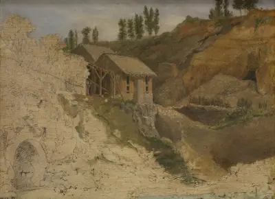 A Quarry av Théodore Rousseau