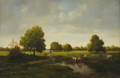 L’Abreuvoir von Théodore Rousseau